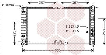 Van Wezel 37002286 - Радиатор, охлаждение двигателя autosila-amz.com