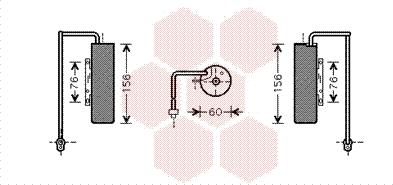Van Wezel 3700D453 - Осушитель, кондиционер autosila-amz.com