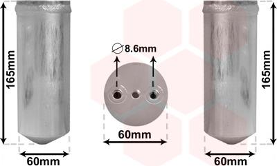 Van Wezel 3700D351 - Осушитель, кондиционер autosila-amz.com
