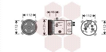 Van Wezel 3700K278 - Компрессор кондиционера autosila-amz.com