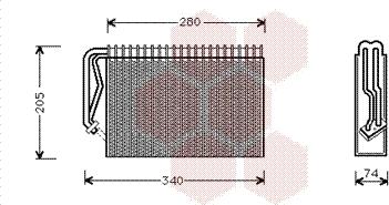 Van Wezel 3700V289 - Испаритель, кондиционер autosila-amz.com