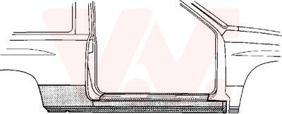 Van Wezel 3776102 - Подножка, накладка порога autosila-amz.com