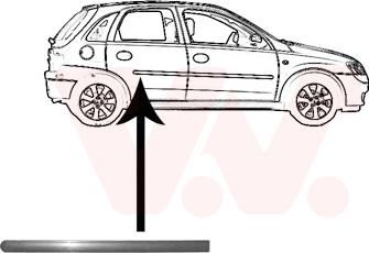 Van Wezel 3777426 - Облицовка / защитная накладка, дверь autosila-amz.com