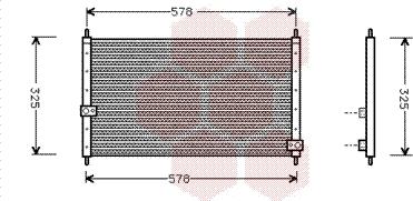 Van Wezel 25005062 - Конденсатор кондиционера autosila-amz.com