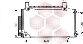 Van Wezel 25005186 - Конденсатор кондиционера autosila-amz.com