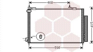 Van Wezel 25005242 - Конденсатор кондиционера autosila-amz.com