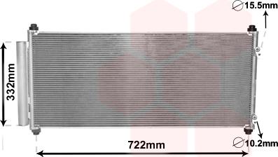 Van Wezel 25005264 - Конденсатор кондиционера autosila-amz.com