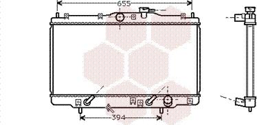 Van Wezel 25002071 - Радиатор, охлаждение двигателя autosila-amz.com