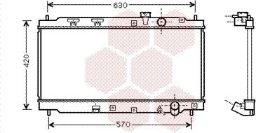 Van Wezel 25002077 - Радиатор, охлаждение двигателя autosila-amz.com