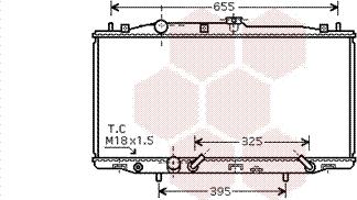 Van Wezel 25002183 - Радиатор, охлаждение двигателя autosila-amz.com