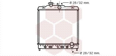 Van Wezel 25002123 - Радиатор, охлаждение двигателя autosila-amz.com