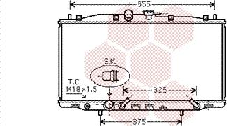 Van Wezel 25002179 - Радиатор, охлаждение двигателя autosila-amz.com