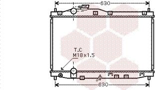 Van Wezel 25002171 - Радиатор, охлаждение двигателя autosila-amz.com