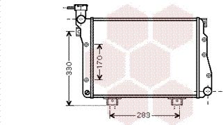 Van Wezel 26002005 - Радиатор, охлаждение двигателя autosila-amz.com