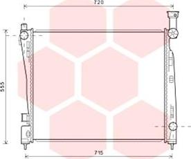 Van Wezel 21002055 - Радиатор, охлаждение двигателя autosila-amz.com