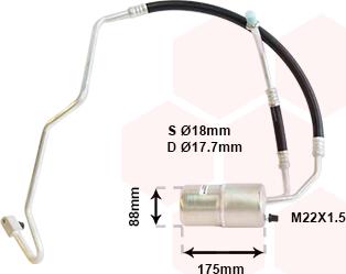 Van Wezel 2100D041 - Осушитель, кондиционер autosila-amz.com