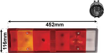 Van Wezel 2812925 - Задний фонарь autosila-amz.com