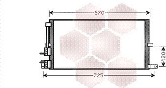 Van Wezel 77005043 - Конденсатор кондиционера autosila-amz.com