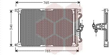 Van Wezel 77005004 - Конденсатор кондиционера autosila-amz.com