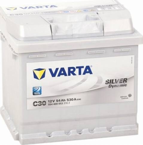 Varta 554400053 - Аккумулятор Silver Dynamic 12V 54AH 530A 207х175х190 Полярность 0 Клеммы 1 Крепление B13 (C30) autosila-amz.com