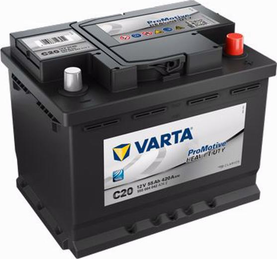 Varta 555 064 042 - Стартерная аккумуляторная батарея, АКБ autosila-amz.com
