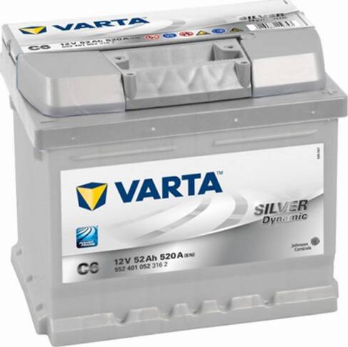Varta 552401052 - Стартерная аккумуляторная батарея, АКБ autosila-amz.com