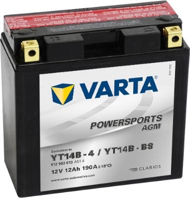 Varta 512903013A514 - Стартерная аккумуляторная батарея, АКБ autosila-amz.com