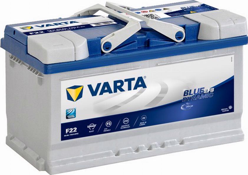 Varta 580500073 - Стартерная аккумуляторная батарея, АКБ autosila-amz.com