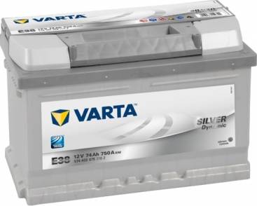 Varta 574402075 - Стартерная аккумуляторная батарея, АКБ autosila-amz.com