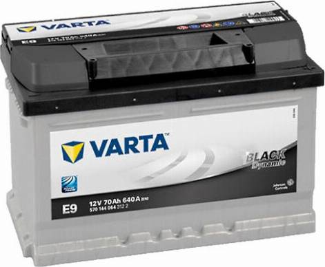 Varta 570144064 - аккумуляторная батарея! BLACK DYNAMIC 19.5/17.9 евро 70Ah 640A 278/175/175\ autosila-amz.com
