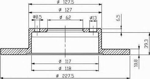 VEMA 98000 - Тормозной диск autosila-amz.com