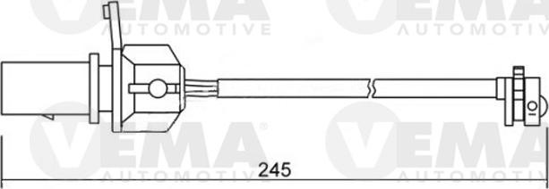 VEMA 117506 - Сигнализатор, износ тормозных колодок autosila-amz.com