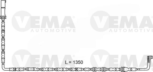 VEMA 117510 - Сигнализатор, износ тормозных колодок autosila-amz.com