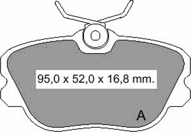 VEMA 834010 - Тормозные колодки, дисковые, комплект autosila-amz.com