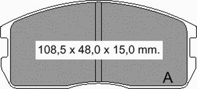 VEMA 834860 - Тормозные колодки, дисковые, комплект autosila-amz.com