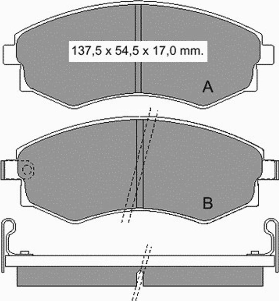 VEMA 835010 - Тормозные колодки, дисковые, комплект autosila-amz.com