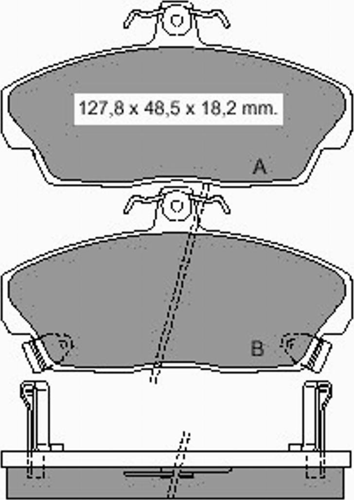 VEMA 835200 - Тормозные колодки, дисковые, комплект autosila-amz.com