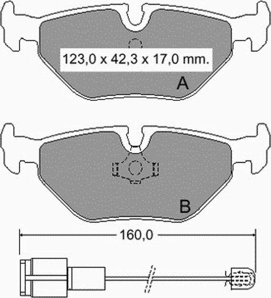 VEMA 833940 - Тормозные колодки, дисковые, комплект autosila-amz.com