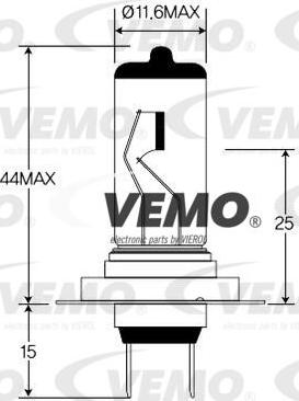 Vemo V99-84-0002 - компл. ламп (H7) галоген. в блистере autosila-amz.com