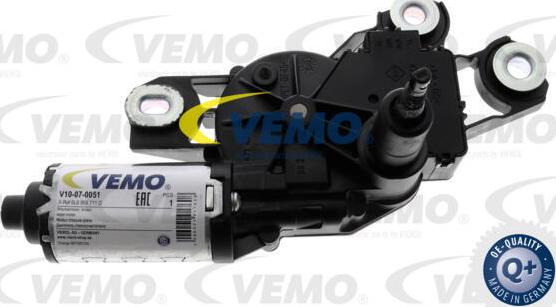Vemo V10-07-0051 - Двигатель стеклоочистителя autosila-amz.com