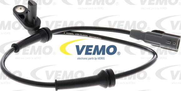 Vemo V38-72-0229 - Датчик ABS, частота вращения колеса autosila-amz.com