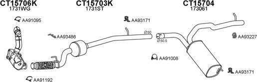 Veneporte 450574 - Система выпуска ОГ autosila-amz.com