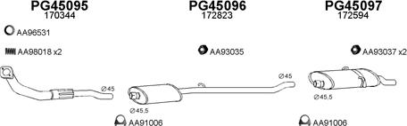 Veneporte 450029 - Система выпуска ОГ autosila-amz.com