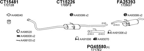 Veneporte 450171 - Система выпуска ОГ autosila-amz.com