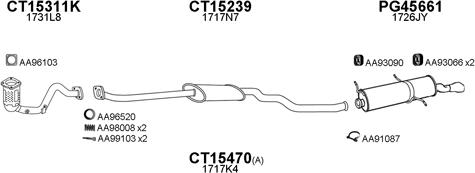 Veneporte 450269 - Система выпуска ОГ autosila-amz.com