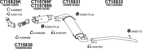 Veneporte 450799 - Система выпуска ОГ autosila-amz.com