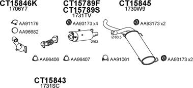 Veneporte 450796 - Система выпуска ОГ autosila-amz.com