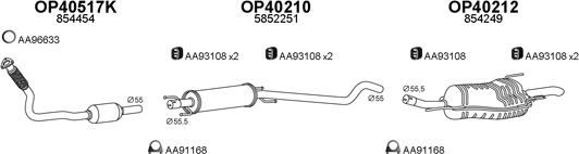 Veneporte 400588 - Система выпуска ОГ autosila-amz.com