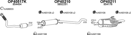 Veneporte 400587 - Система выпуска ОГ autosila-amz.com