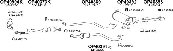 Veneporte 400655 - Система выпуска ОГ autosila-amz.com